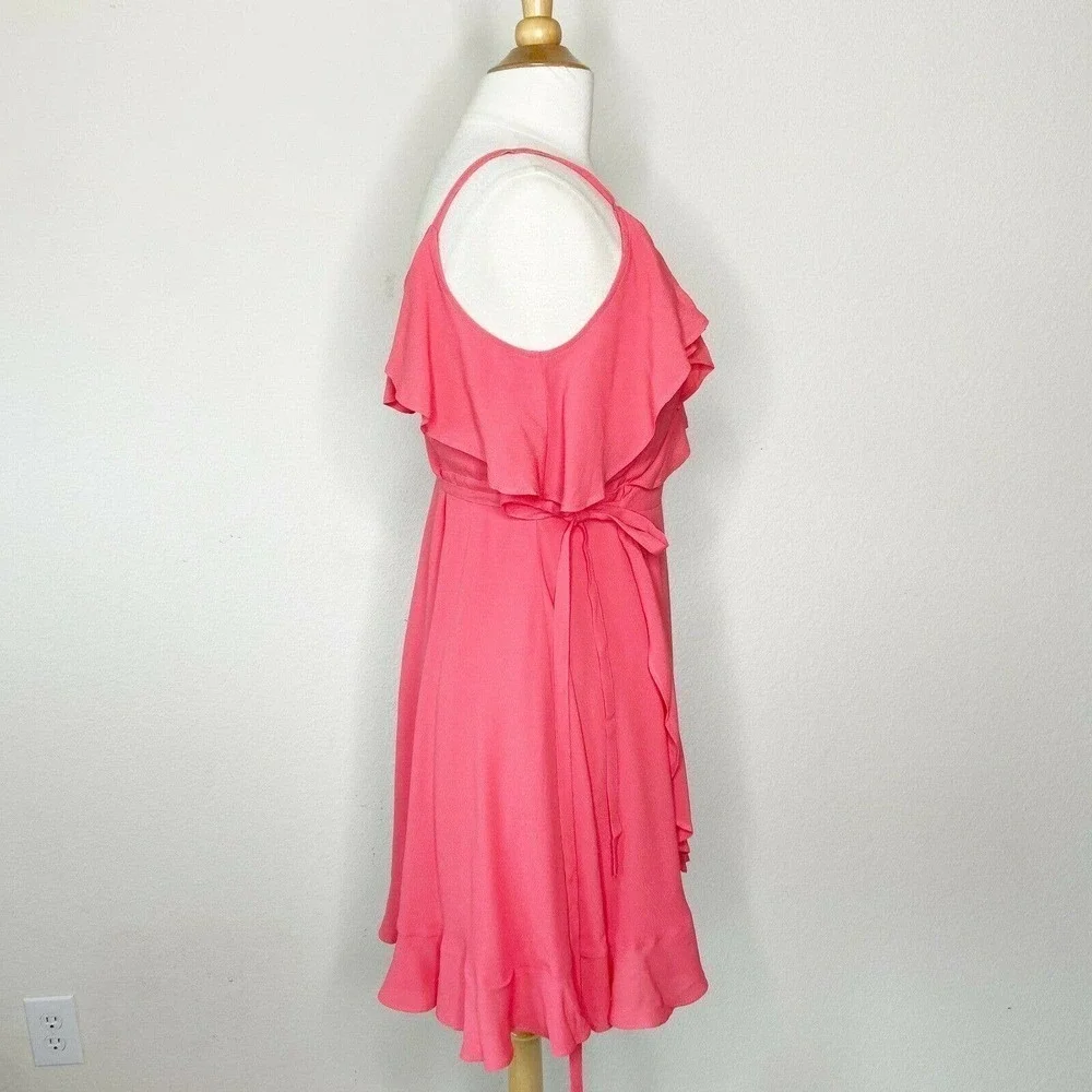 Cupcakes and Cashmere Morena Ruffle Wrap Dress - Picture 9 of 12
